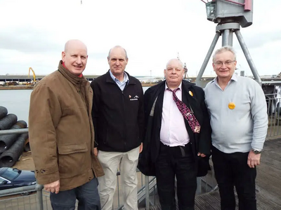 Chatham Docks - David Naghi, Phil Taylor, Alan Bullion & Grahan Colley