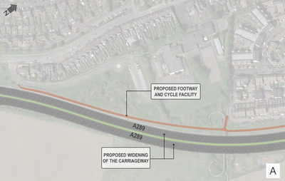 Wainscott - Dual Carriageway widened